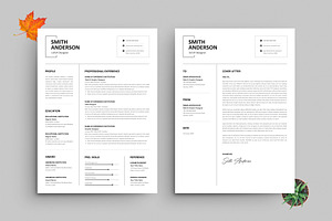 Professional Resume Template Layout, a Resume Template by PixelStudio