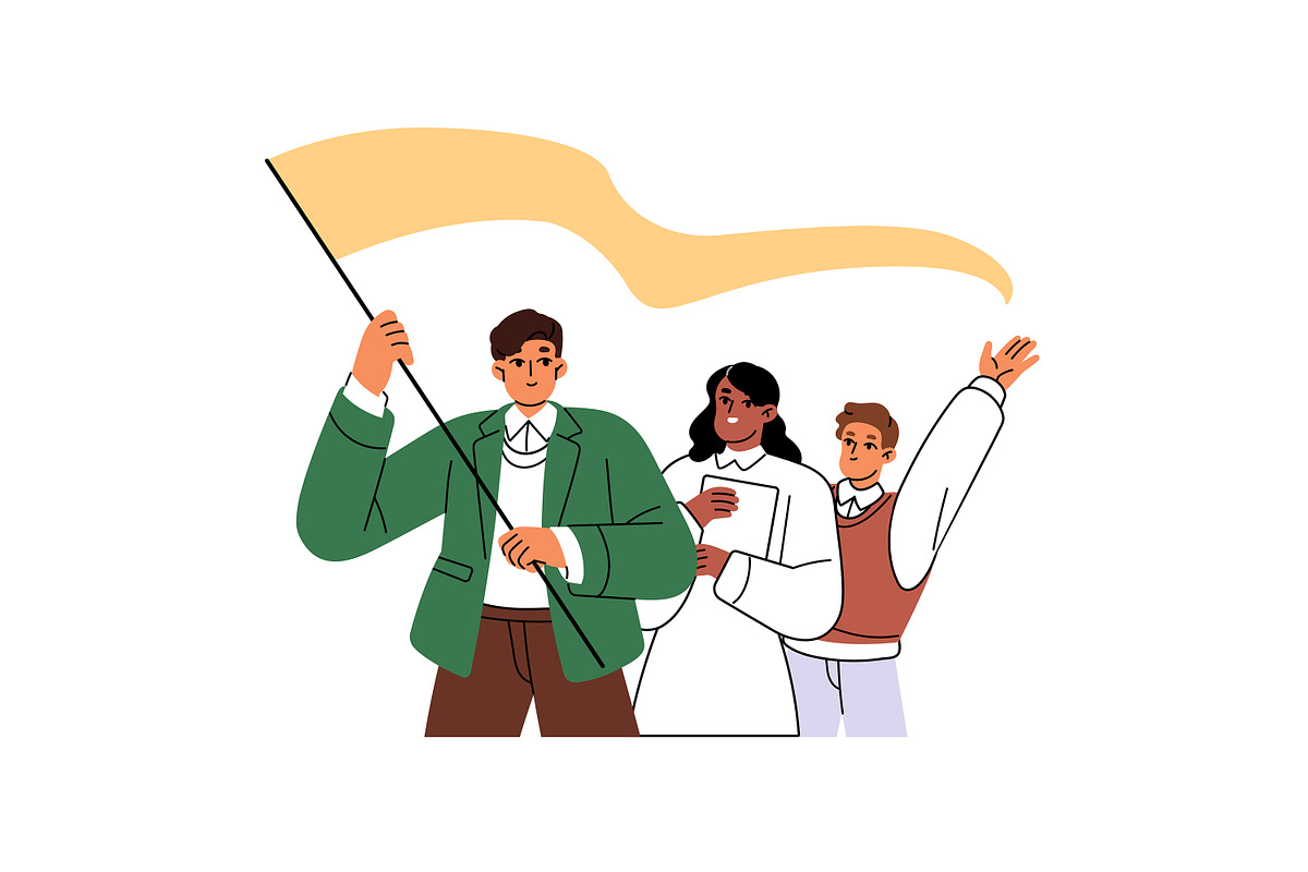 Business people working concept set, a Person Illustration by PaperTrident (Photo 7 of 13)