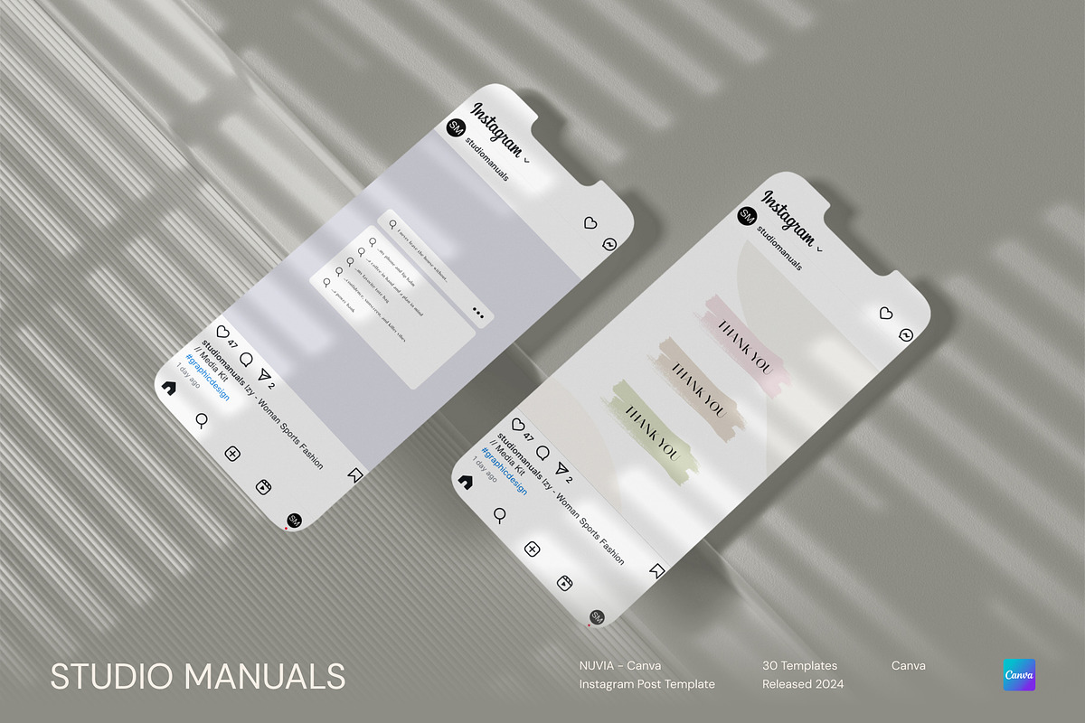NUVIA - Canva Instagram Post Templat, a Social Media Template by Studio Manuals (Photo 7 of 8)