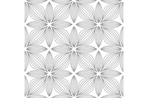 Geometric seamless floral pattern, a Pattern Graphic by RODINA
