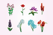 Set of 15 flower floral 3d icons, a Plants & Tree 3D Model by Guavanaboy (Thumbnail 5 of 6)