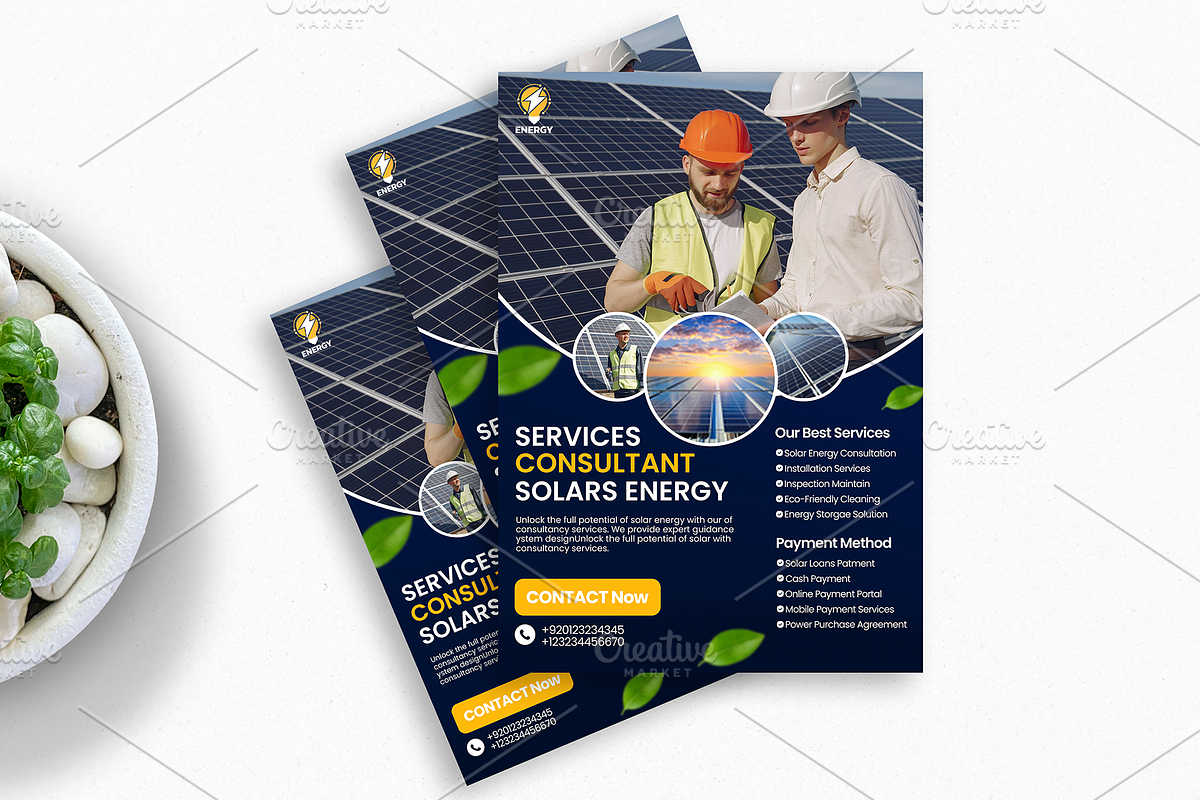 09 Solar Panel Flyer Template, a Flyer Template by aliakram (Photo 8 of 10)
