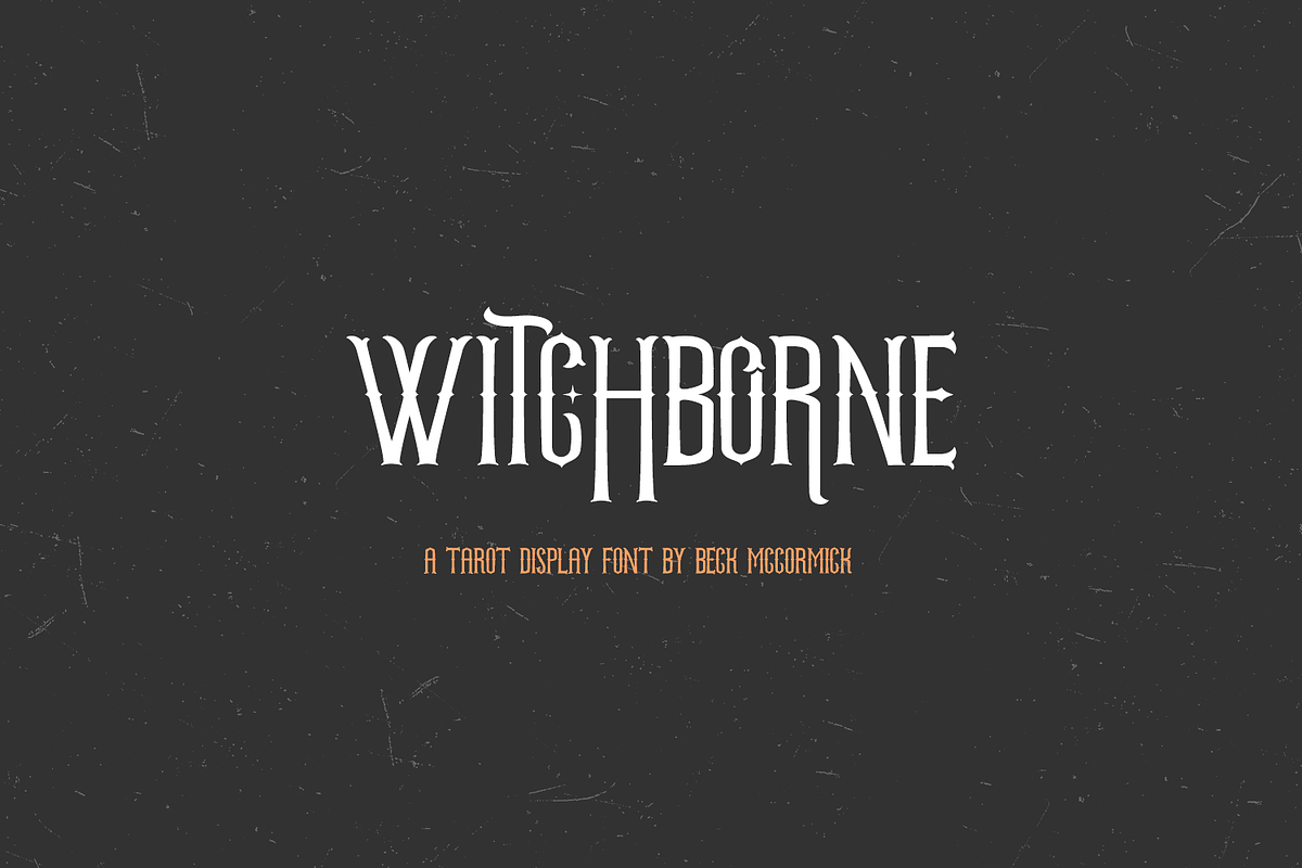 Witchborne Serif - A Tarot Card Font, a Serif Font by Beck McCormick (Photo 1 of 10)