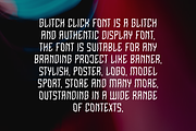 Glitch Click - Cyber & Glitch Font, a Sans Serif Font by QR Design Studio (Thumbnail 4 of 6)