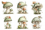 Whimsical Summer Mushroom Clipart, an Illustration by Daily.Designs (Thumbnail 6 of 7)