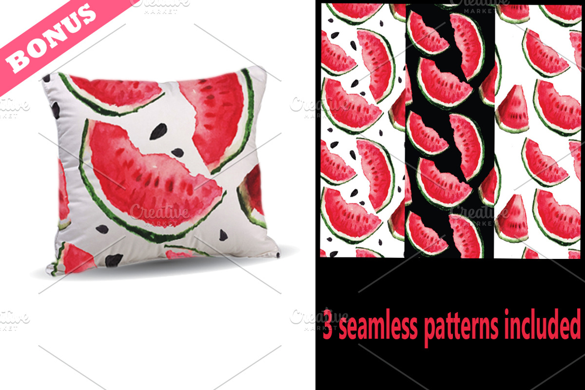 Watermelon Splash, a Texture Illustration by Maria Zebroff (Photo 3 of 3)