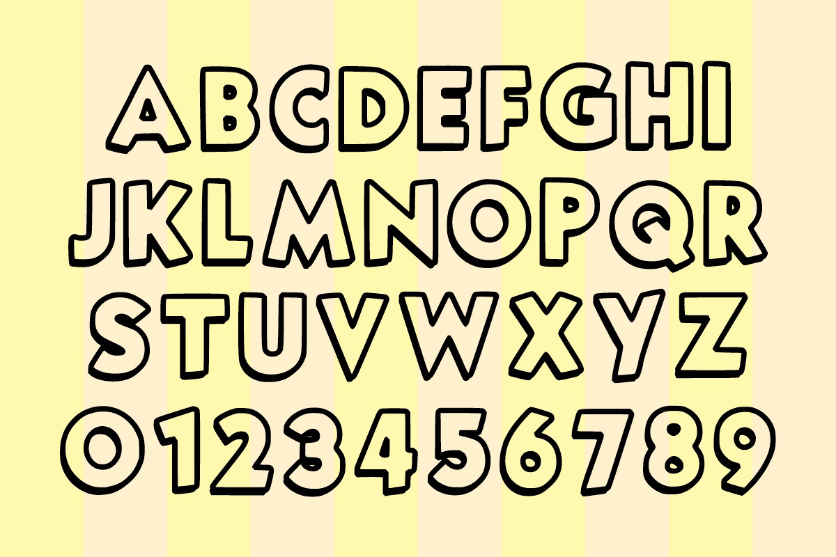 Yellow Barbar, a Handwritten Font by Fourteen Letter (Photo 5 of 6)