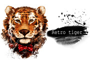 Set tiger portraits .4 styles, an Animal Illustration by art_mouse (Thumbnail 2 of 5)