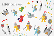 Knights and Dragons Collection, a Graphic by 3Y_Design (Thumbnail 4 of 7)