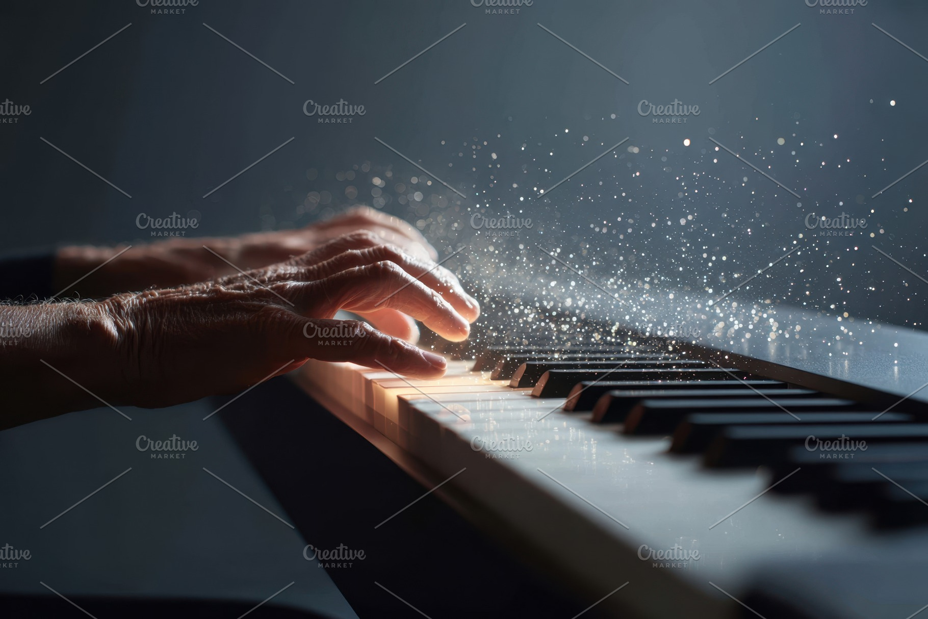 Magical piano performance with sparkling hands, an Arts & Entertainment Photo by AlyaAnd