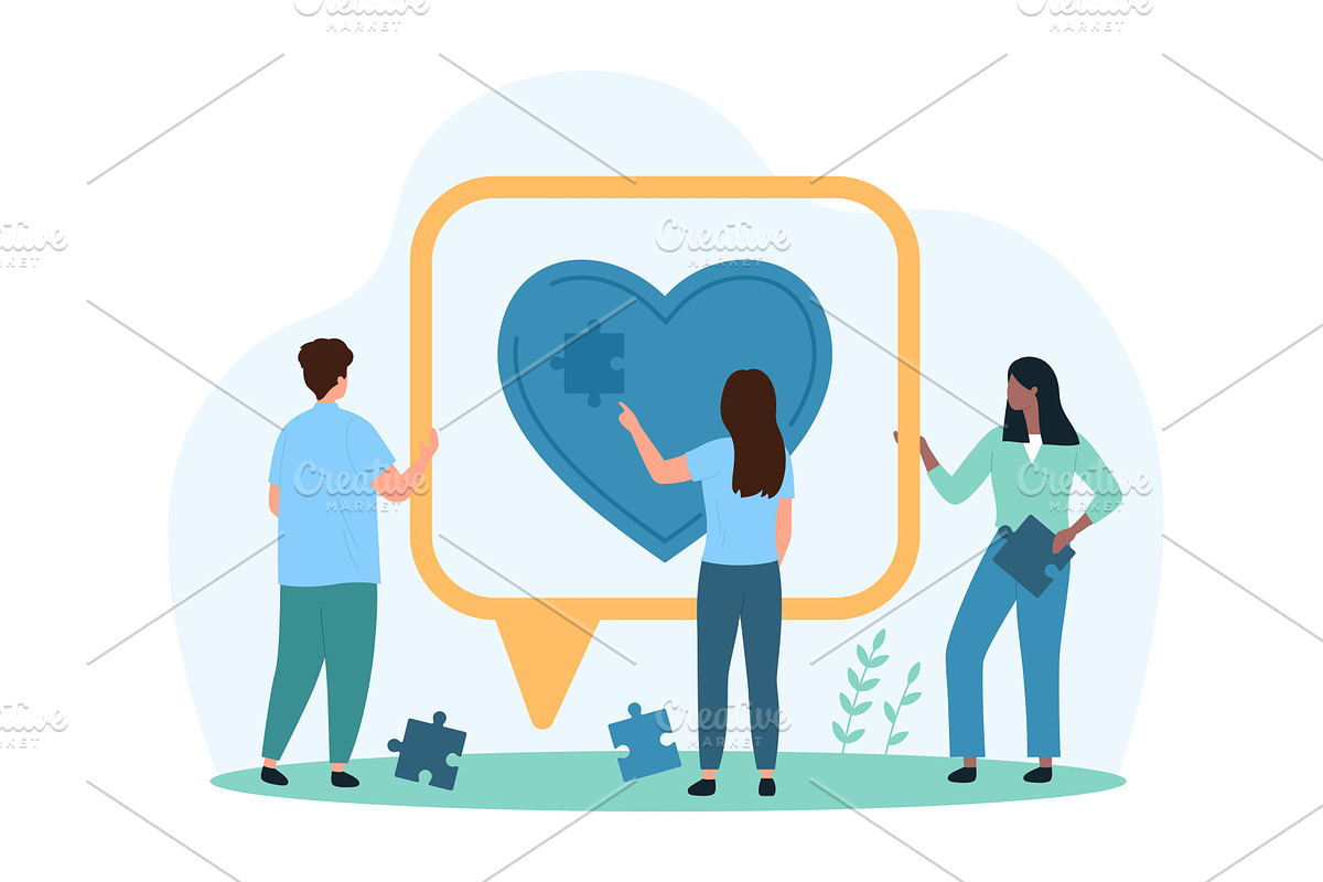 Social media likes & comments chat, a Person Illustration by Flashvector