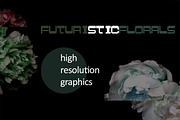 Futuristic Florals, a Pattern Graphic by Templit Moon (Thumbnail 1 of 4)