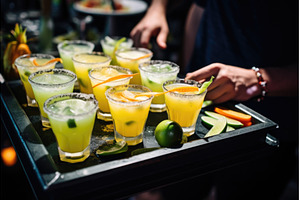 margarita cocktails being served on, a Nature Photo by Sergey Kotenev