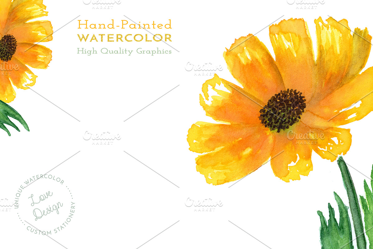 Sunflower Watercolor Wedding Suite, an Invitation Template by Love Design (Photo 11 of 12)