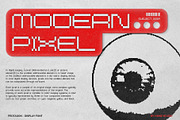 PROTAGON - Modern Pixel Display Font, a Sans Serif Font by Hainz Studio (Thumbnail 8 of 13)
