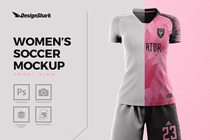 Women's Soccer Kit Mockup - Front