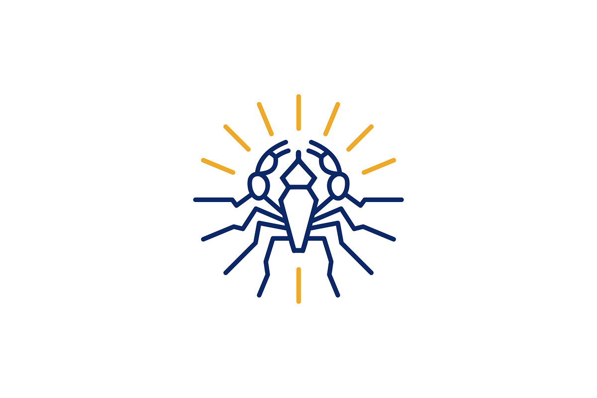 Creative Scorpion and Sunrays logo, a Branding & Logo Template by Shahjhan (Photo 3 of 4)