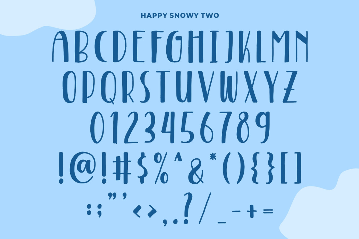 Happy Snowy - Font Trio preview 3
