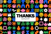 Colorful Doodle Elements, an Object Illustration by Pixels.Craft (Thumbnail 10 of 10)