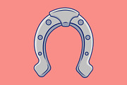 Horse Shoe Cartoon Vector Icons, an Object Illustration by Artstorystudio (Thumbnail 2 of 3)