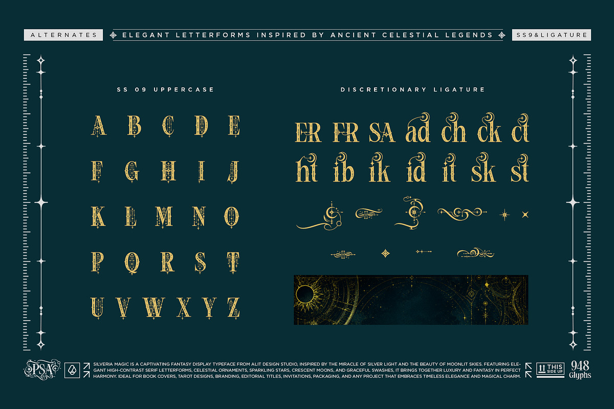 Silveria Magic Typeface, a Blackletter Font by alit design (Photo 6 of 17)
