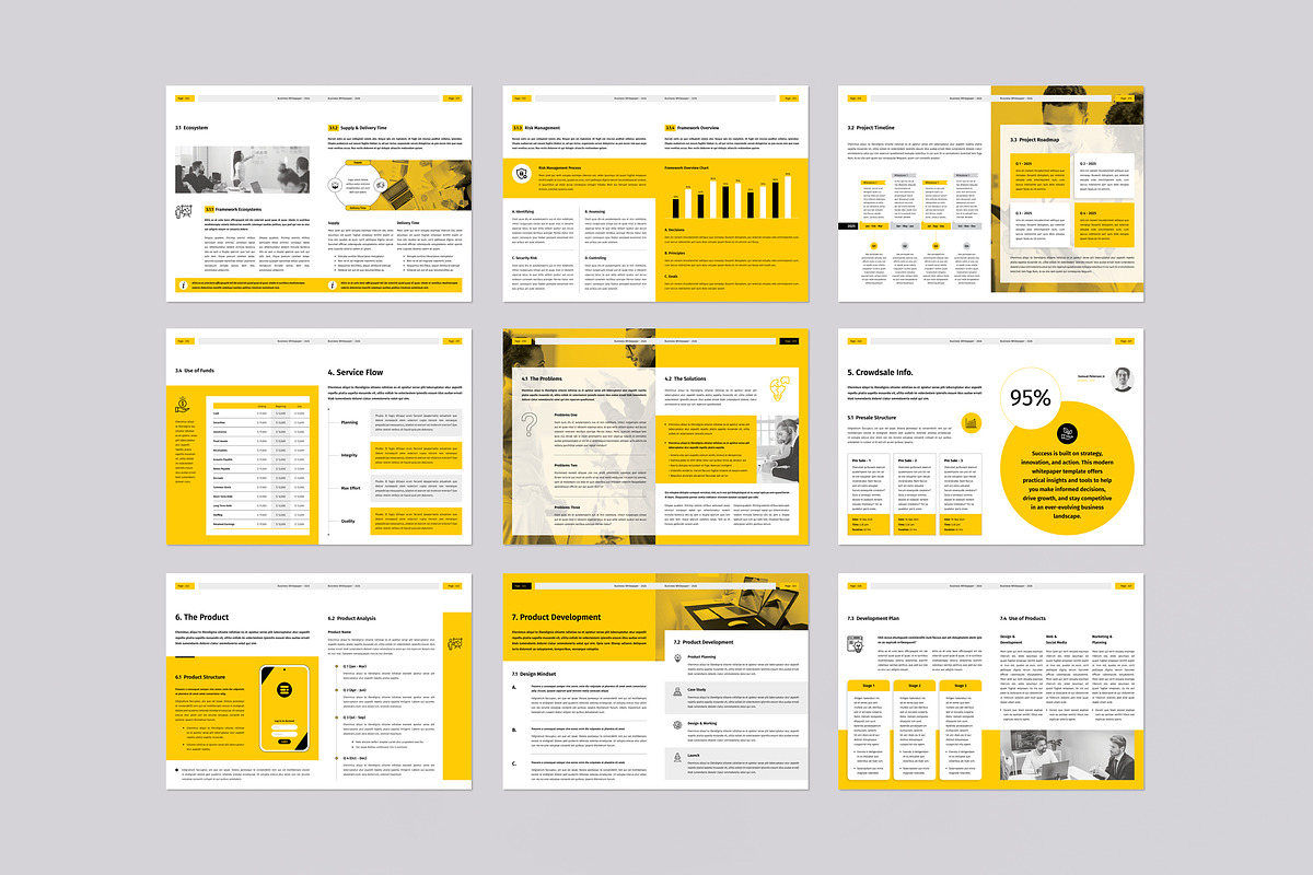 Whitepaper | Canva, Word, InDesign, a Brochure Template by OrcShape (Photo 15 of 17)
