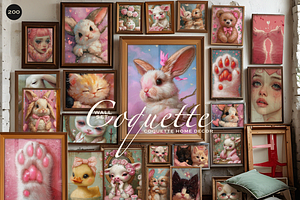 200 Coquette Home Decor Prints