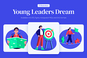 Young Leaders Dream Illustration Set, a Technology Illustration by Brickclay (Thumbnail 1 of 10)