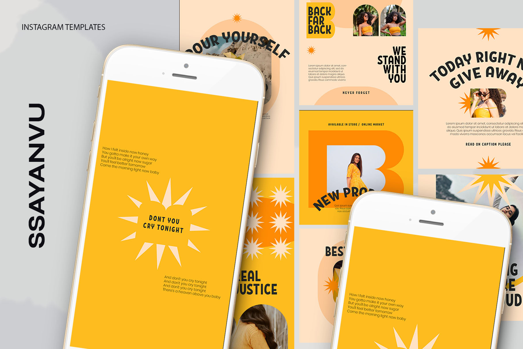 Ssayanvu Instagram | Canva & PSD, a Social Media Template by Azruca