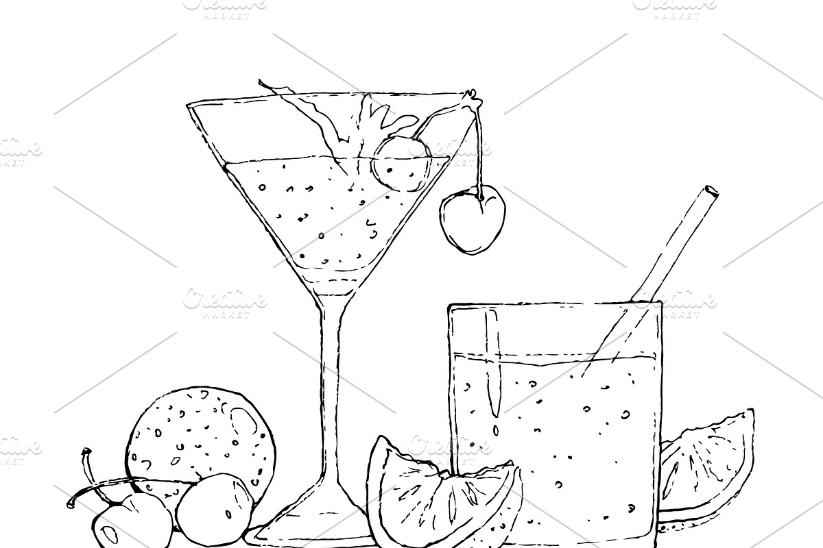 Summer Retro Party Clip Art, an Education Illustration by Watercolor_Vector Graphic (Photo 12 of 14)