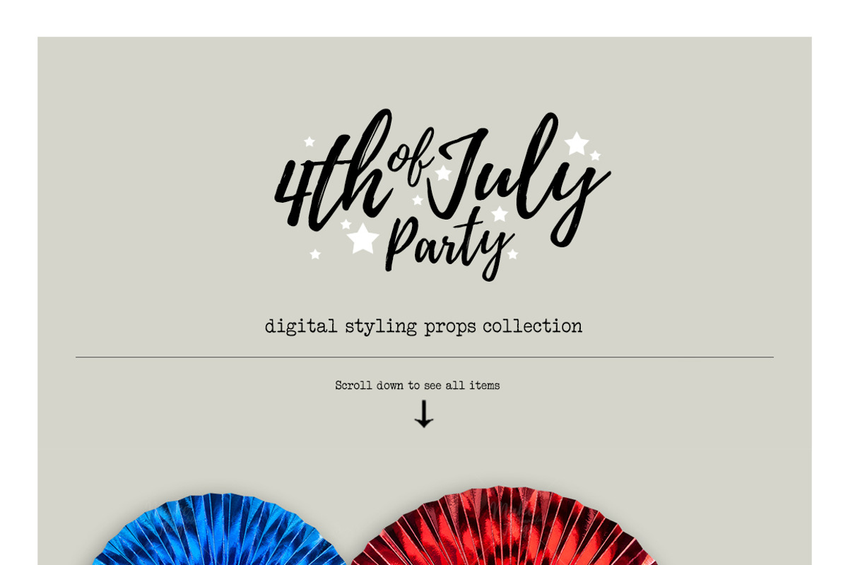 4th of July Styling Props, a Product Mockup by Make Beautiful Things (Photo 2 of 7)