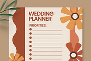 Floral Wedding Planner Template, a Stationery Template by ContestDesign (Thumbnail 2 of 3)
