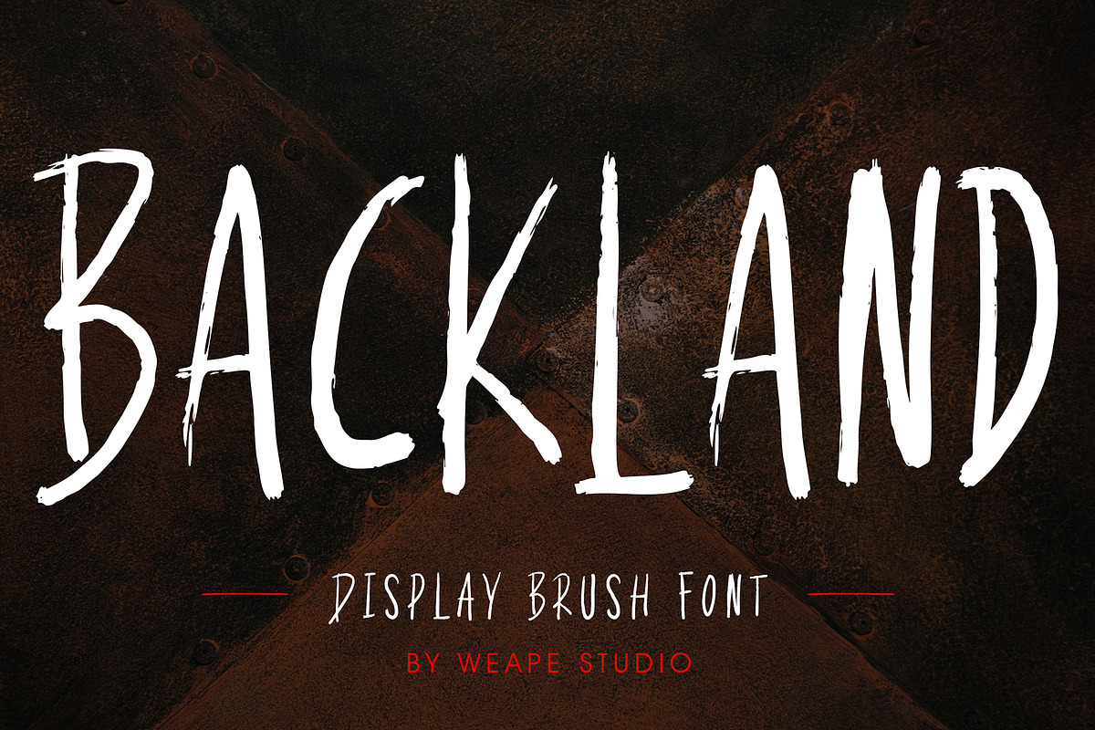 Backland - Display Brush Font, a Blackletter Font by Weape Studio (Photo 1 of 8)