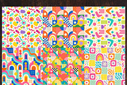 Dopamine Geometric Digital Paper, a Background Graphic by LA Design (Thumbnail 4 of 10)