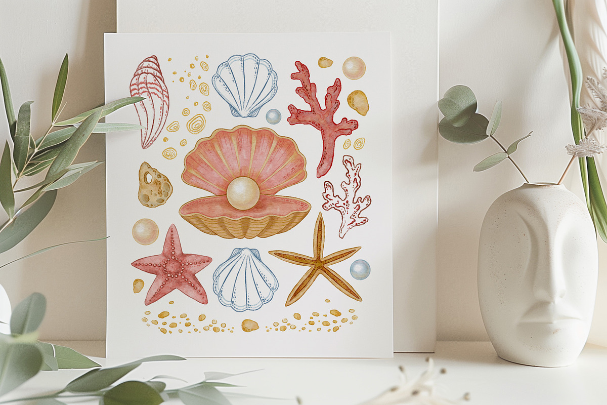 Coastal Sketch Pencil & Watercolor, an Illustration by Nadya Saen Art (Photo 13 of 13)