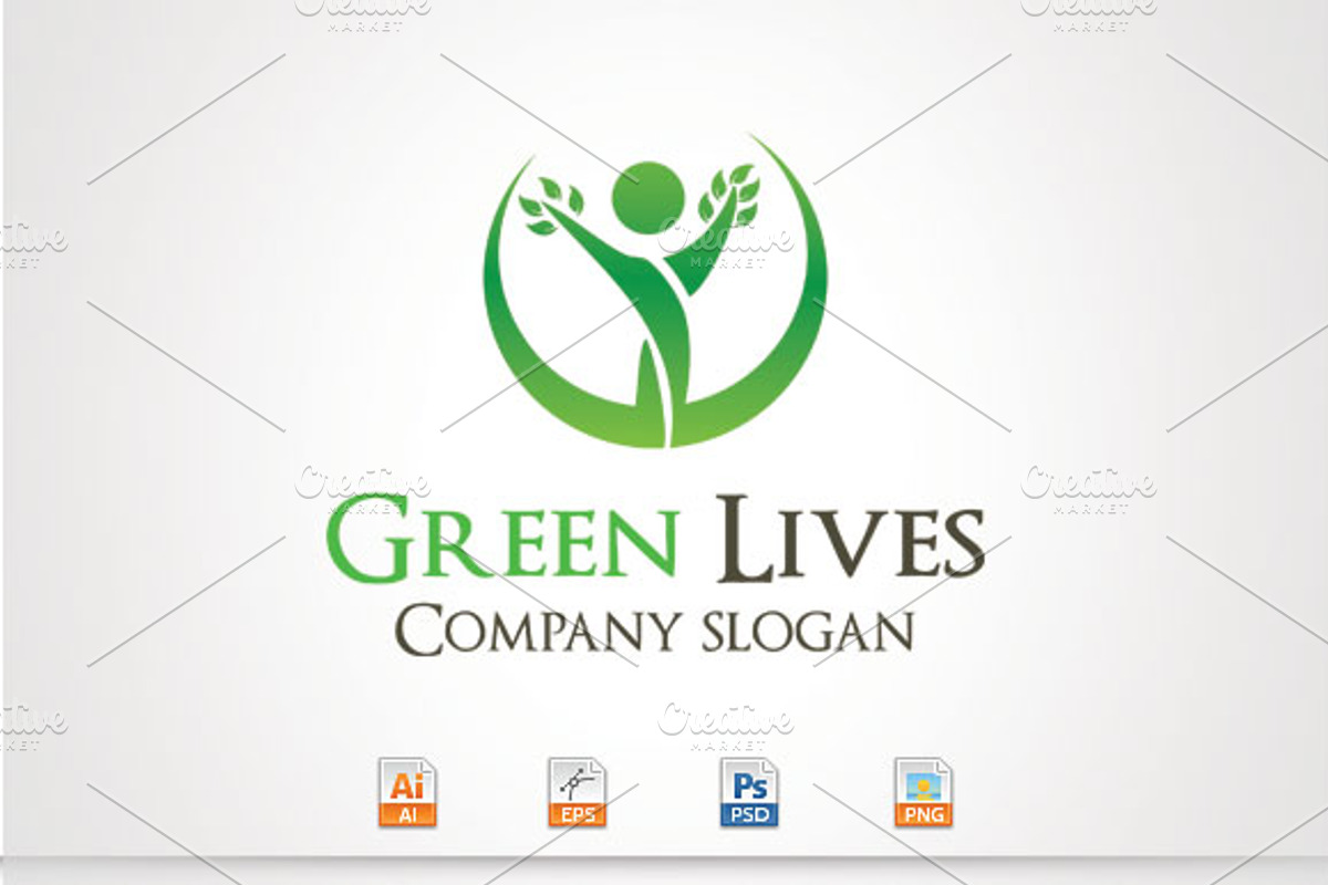Green Lives, a Branding & Logo Template by stock6design (Photo 1 of 2)
