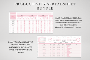 Productivity Tracker Bundle 2024