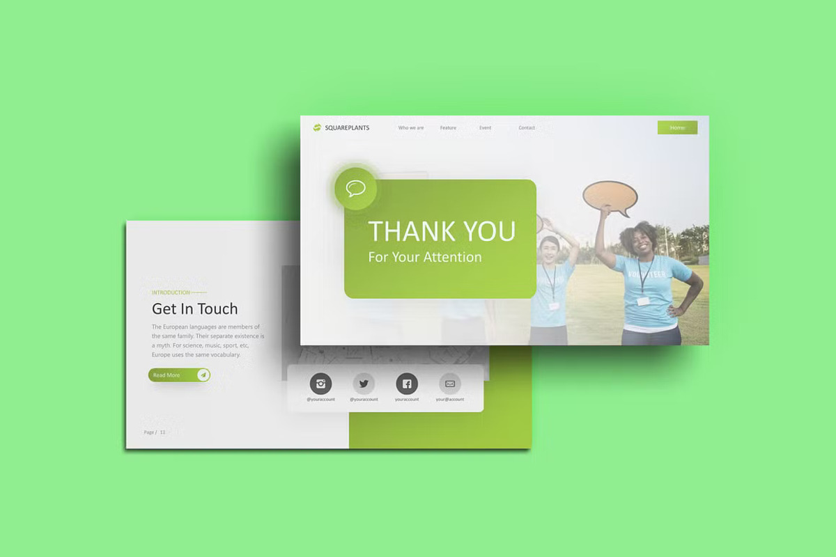 Nature Theme Powerpoint Template, a Presentation Template by GearShift (Photo 5 of 6)