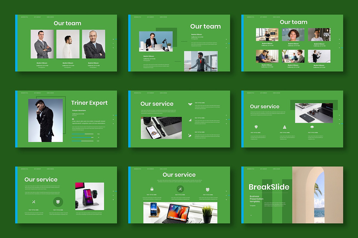 Triner – Business PowerPoint, a Presentation Template by Dens Creative Studio (Photo 3 of 6)