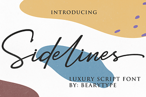 Sidelines // Luxury Signature Font