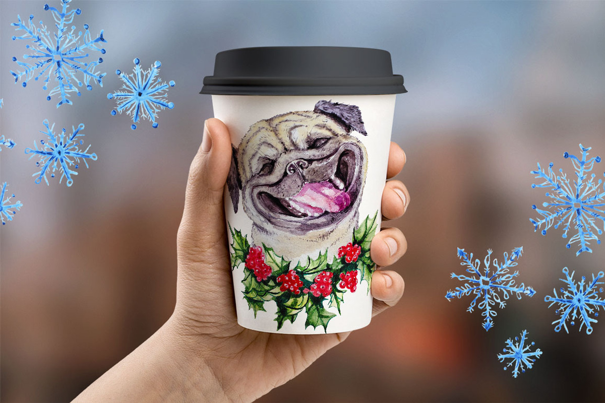 Christmas dogs, an Animal Illustration by Funnystore (Photo 10 of 10)