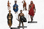 Traditional Folks World Cliparts, a Person Illustration by ThatsDesignArt (Thumbnail 8 of 17)