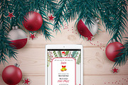 Holiday Social Media Pack & Bonus, an iPad Mockup by Khryna Designs (Thumbnail 2 of 5)