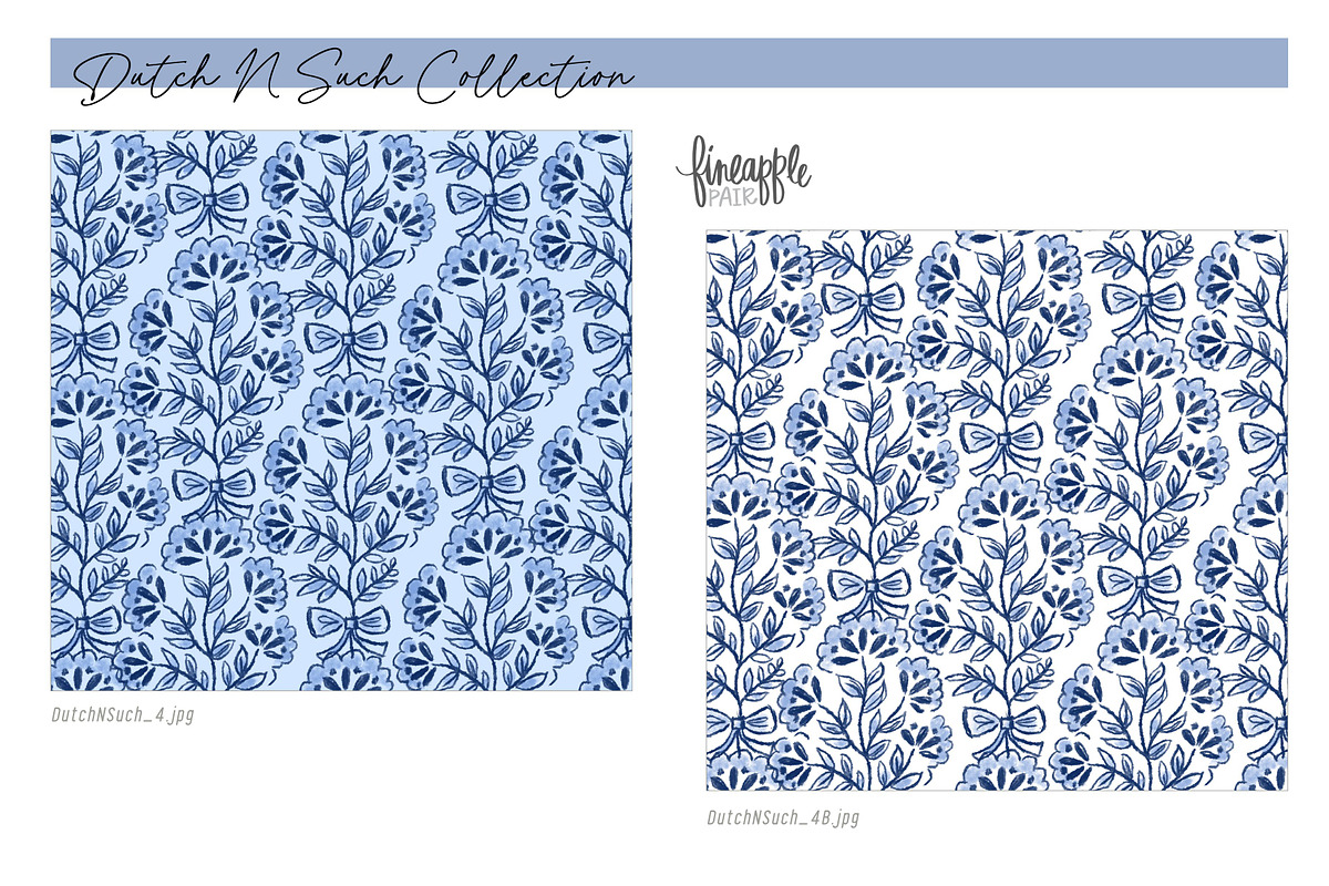 Dutch Heritage Seamless Patterns, a Pattern Graphic by FINEAPPLE (Photo 6 of 9)