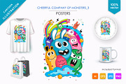 Cheerful company of monsters 03., an Animal Illustration by KENO Mascots (Thumbnail 1 of 6)