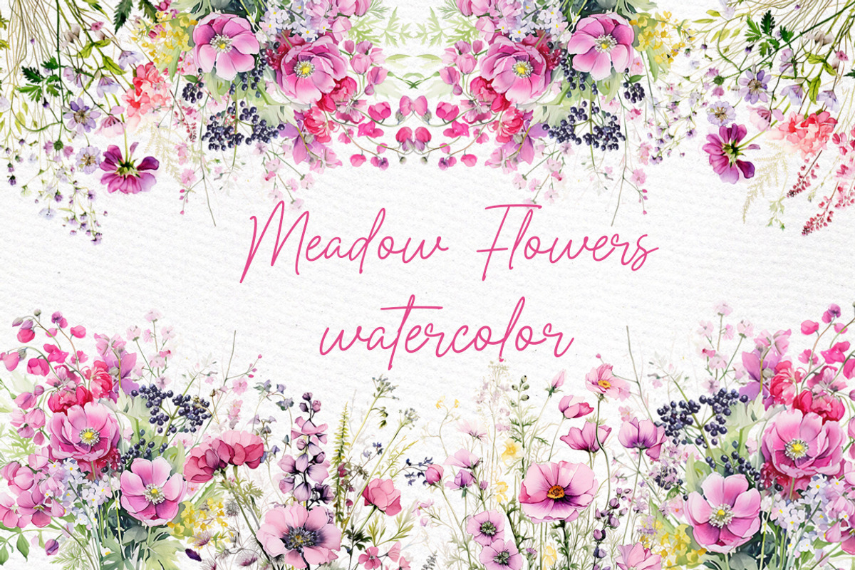 Spring Flowers clipart Wild Flowers, a Decorative Illustration by LeCoqDesign (Photo 1 of 6)