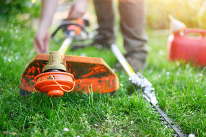 Gardener preparing grass trimmer on, a Technology Photo by david.herraez.calzad