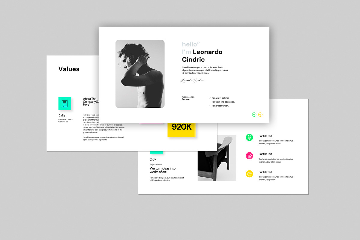 Light & Dark  Business Plan Template, a Presentation Template by evgenystudio (Photo 5 of 11)