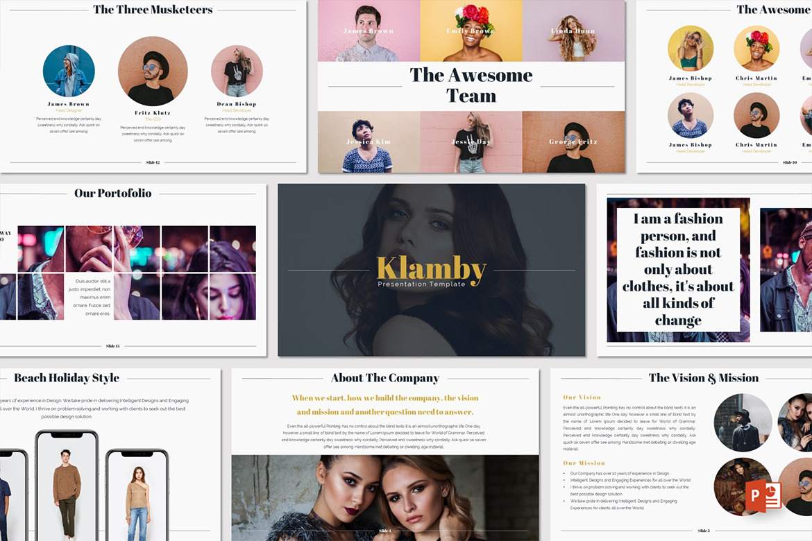 Klamby - Powerpoint Template, a Presentation Template by inspirasign