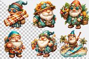 Summer Gnome Clipart Bundle, an Illustration by SVGArt (Thumbnail 2 of 9)